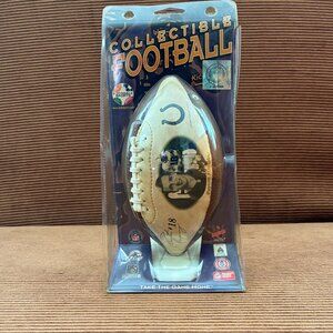 1999 Peyton Manning Colts Mini Football FotoBall NFL Licensed W/ Display Stand